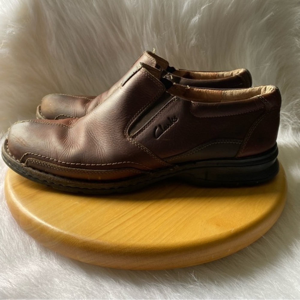 Clarks Shoes‎ Mens Size 12 M Leather Slip On